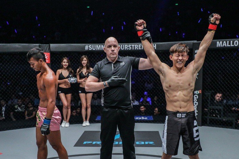 Zhao Zhi Kang vs Thai Rithy (ONE Championship photo) 