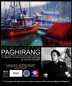 Gateway Gallery opens 2018 with an exhibit by Julius Legaspi who will present new pastel paintings in his fourth solo show, Paghirang. 