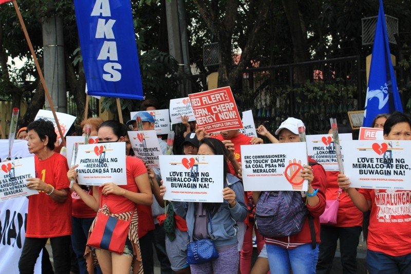 Groups tell ERC this Valentine's: 'Practice abstinence, hands off Meralco contracts!'