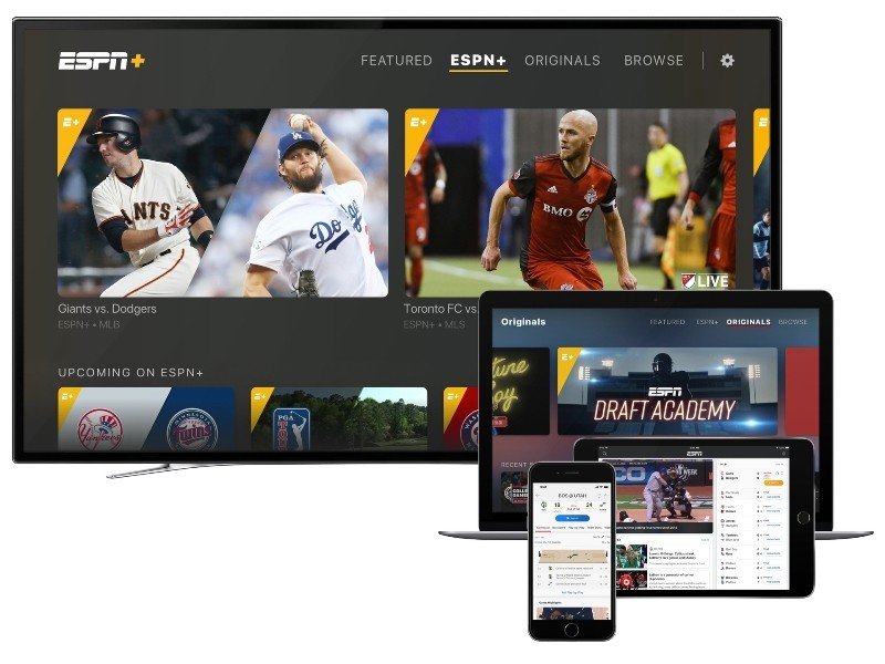 The new ESPN App launches today with a completely re-imagined experience that includes the seamless integration of ESPN+. (Graphic: Business Wire)