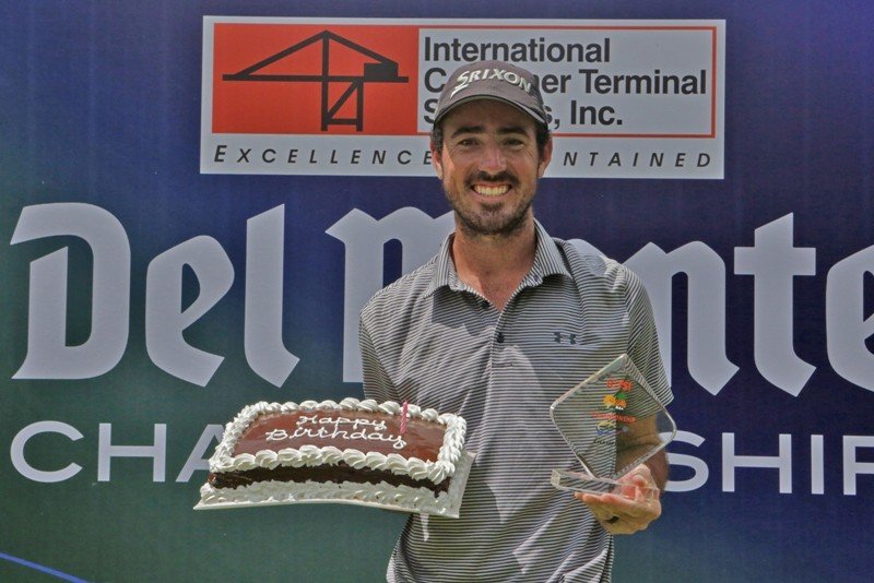 A birthday cake comes as a fitting gift to Nicolas Paez, who finally nails a PGT victory at Del Monte after a string of failed bids.