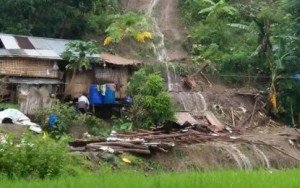 Two young children were killed and their mother hurt in a landslide at Barangay Binanuan, Barbaza, Antique on July 22. (Photo by Barbaza Municipal Police Station)