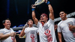Kevin Belingon after unifying the ONE Bantamweight titles (ONE Championship)