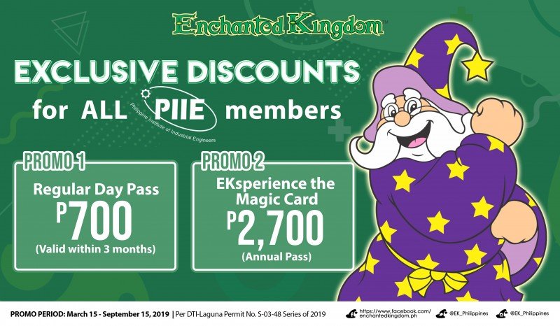 Enchanted Kingdom partners with the Philippine Institute of Industrial Engineers