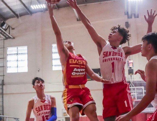 San Beda vs. San Sebastian in the high school division of the 25th Fr. Martin's Cup.
