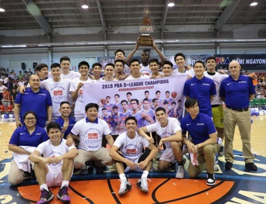 Cignal-Ateneo Blue Eagles 2019 PBA D-League Champions (PBA images)