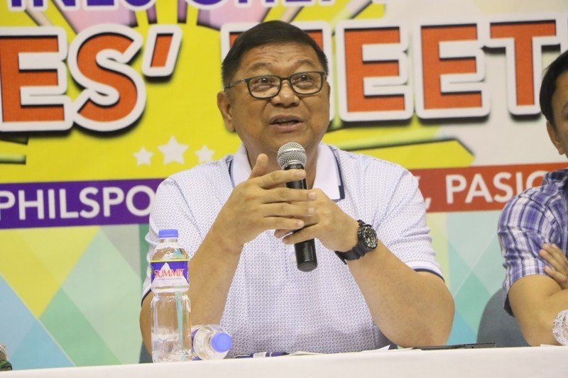 PSC Chairman William 'Butch' Ramirez led the Team Philippines Chef de Mission Coaches' Meeting yesterday at the Multi-Purpose Arena, PhilSports Complex, Pasig City.