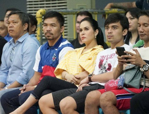 Manny Pacquiao and Jinkee Pacquiao (MPBL photo)
