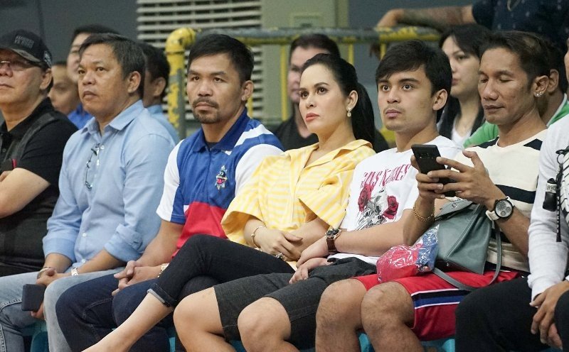 Manny Pacquiao and Jinkee Pacquiao (MPBL photo)