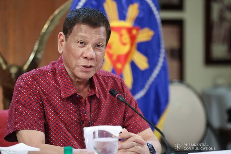 President Rodrigo Roa Duterte updates the nation on the government's efforts in addressing the coronavirus disease (COVID-19) at the Malago Clubhouse in Malacañang on May 28, 2020. ACE MORANDANTE/PRESIDENTIAL PHOTO