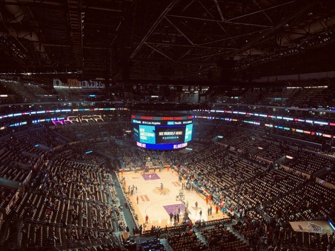 NBA, NBA arena, NBA court [Photo by Tim Hart on Unsplash]