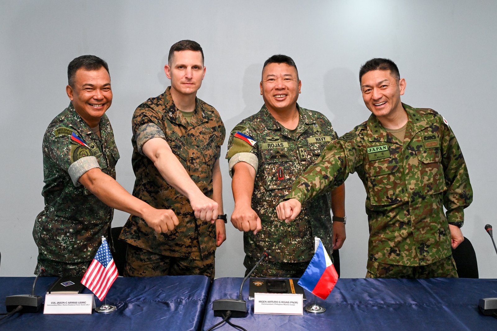 Japanese ARDB forces join KAMANDAG for the first time in full integration.