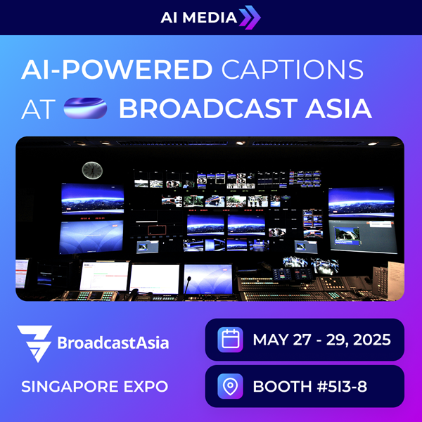 AI-Media will unveil its LEXI Voice real-time translation technology at KOBA 2025 and Broadcast Asia 2025, showcasing the future of multilingual content accessibility.