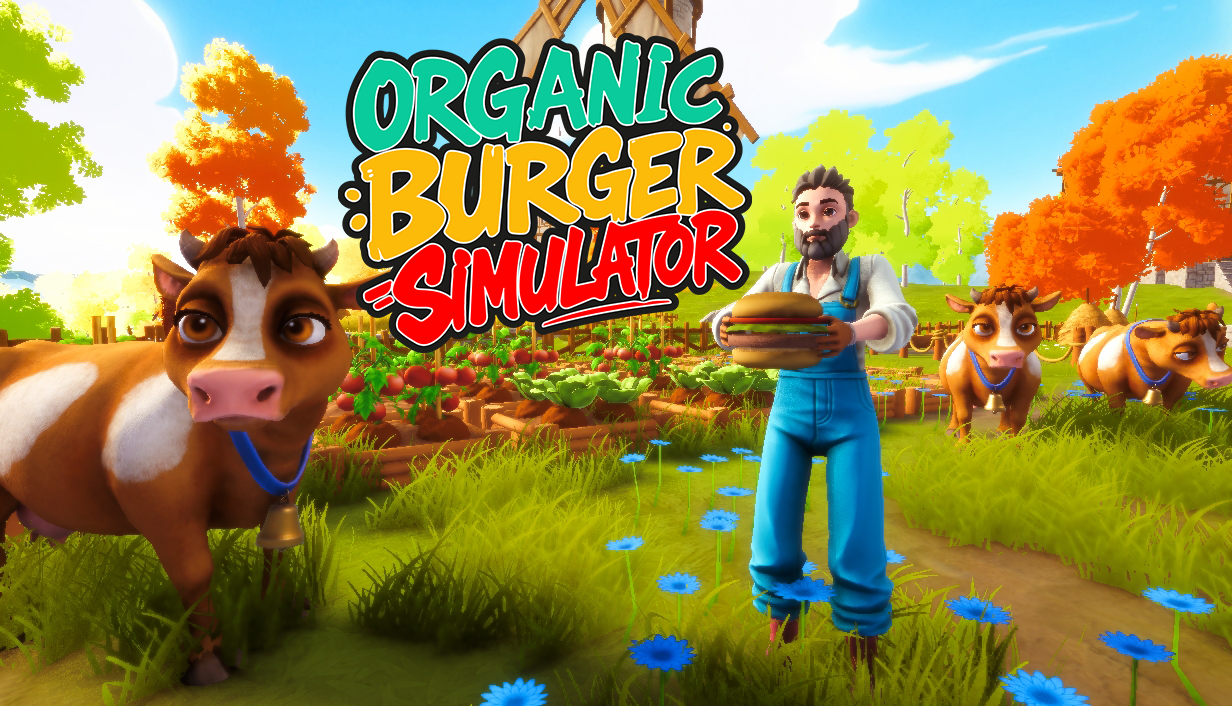 Organic Burger Simulator takes players on a chaotic journey from cow to counter, building a burger empire from scratch.