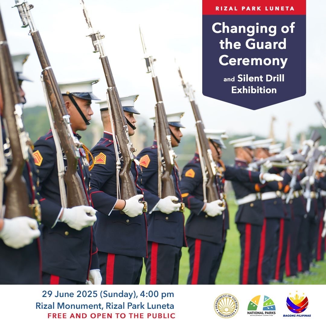 The Changing of the Guard ceremony honors Dr. José Rizal with precision and formality
