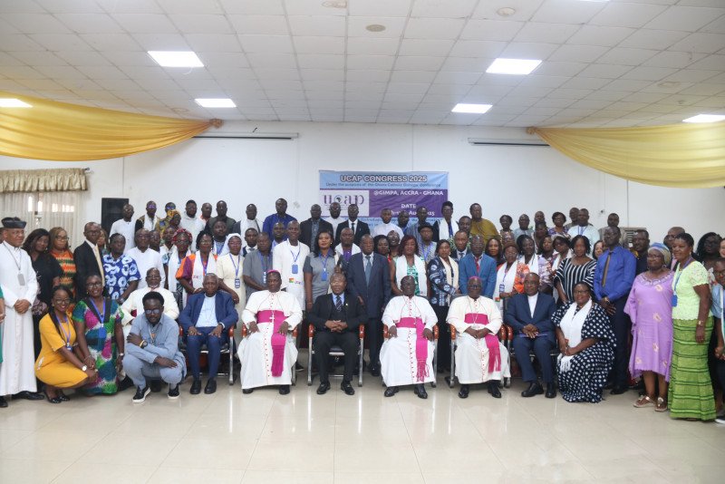 Delegates gather at the UCAP Congress 2025 in Accra, Ghana to discuss AI and media ethics.