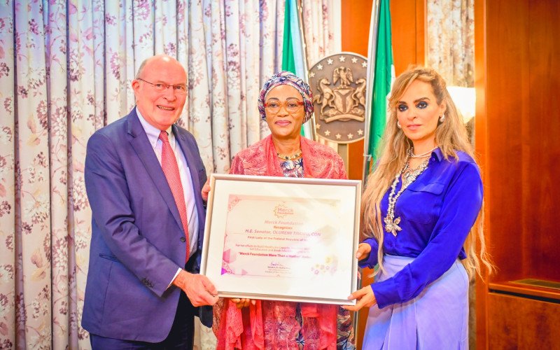 Merck Foundation officials meet Nigeria’s First Lady Oluremi Tinubu to seal new partnership programs.