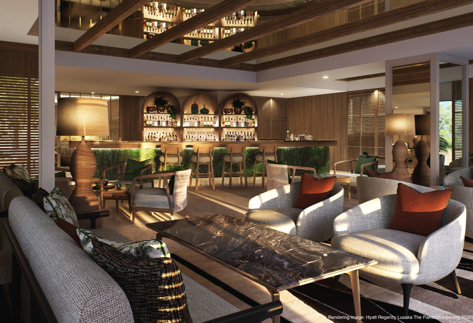 Hyatt Regency Lusaka The Pamodzi will open in 2026 after renovations.