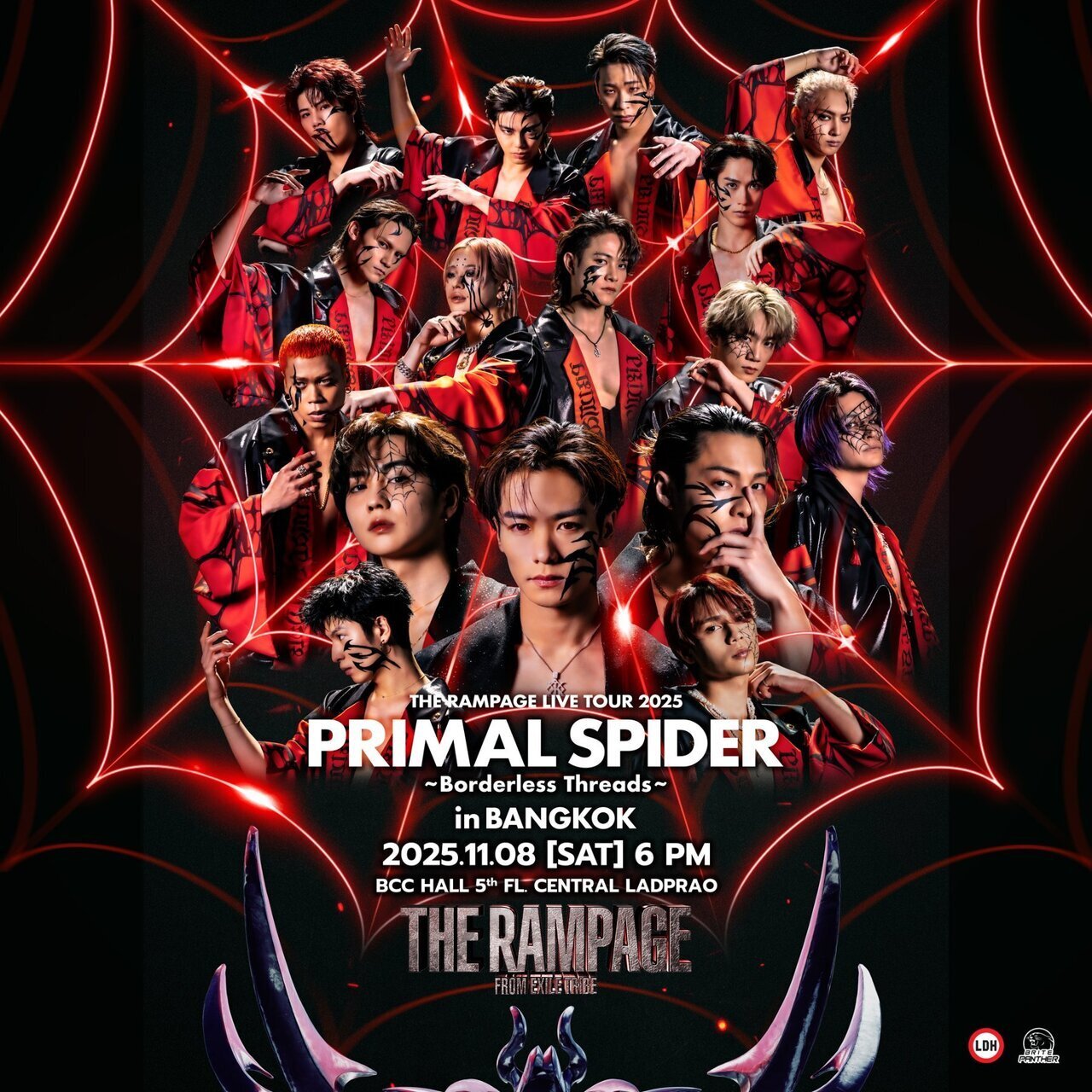THE RAMPAGE will perform their first full-scale concert in Thailand on November 8, 2025.