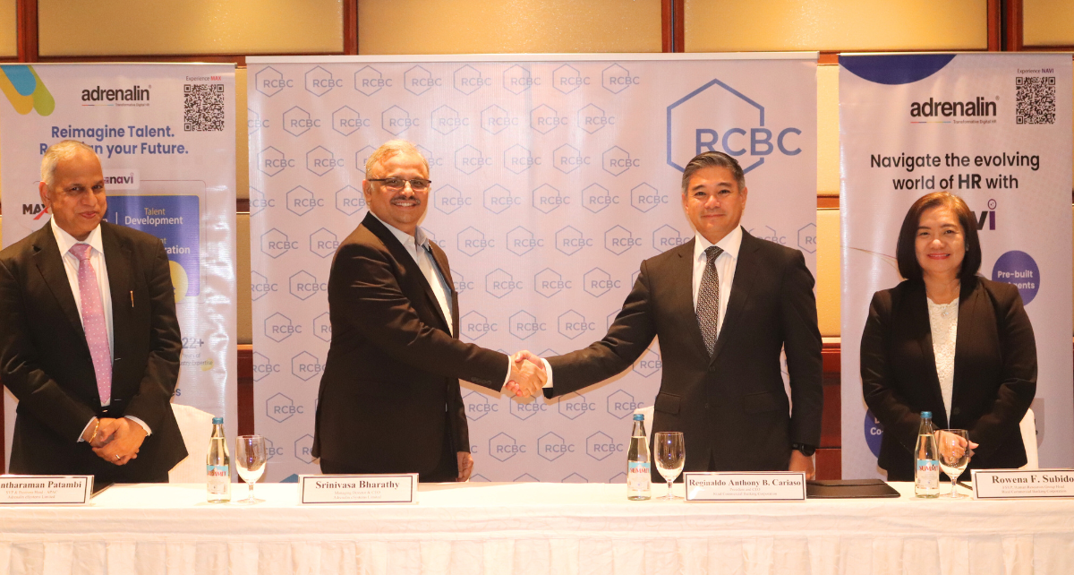 RCBC Bank Philippines strengthens its HR transformation by adopting Adrenalin Max 2.0.