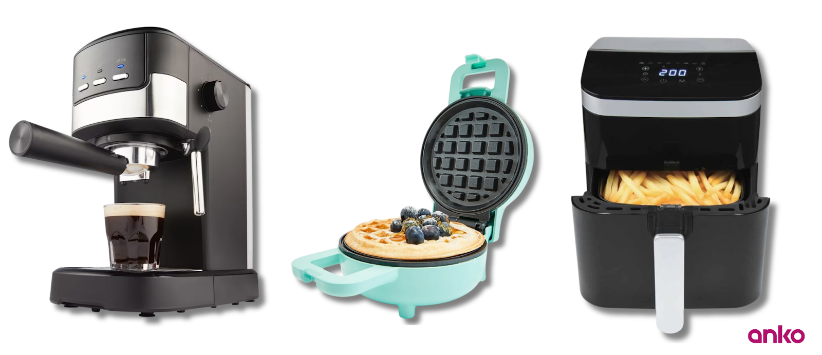 Compact Espresso Machine, Mini Waffle Maker, Air Fryer | Anko Philippines