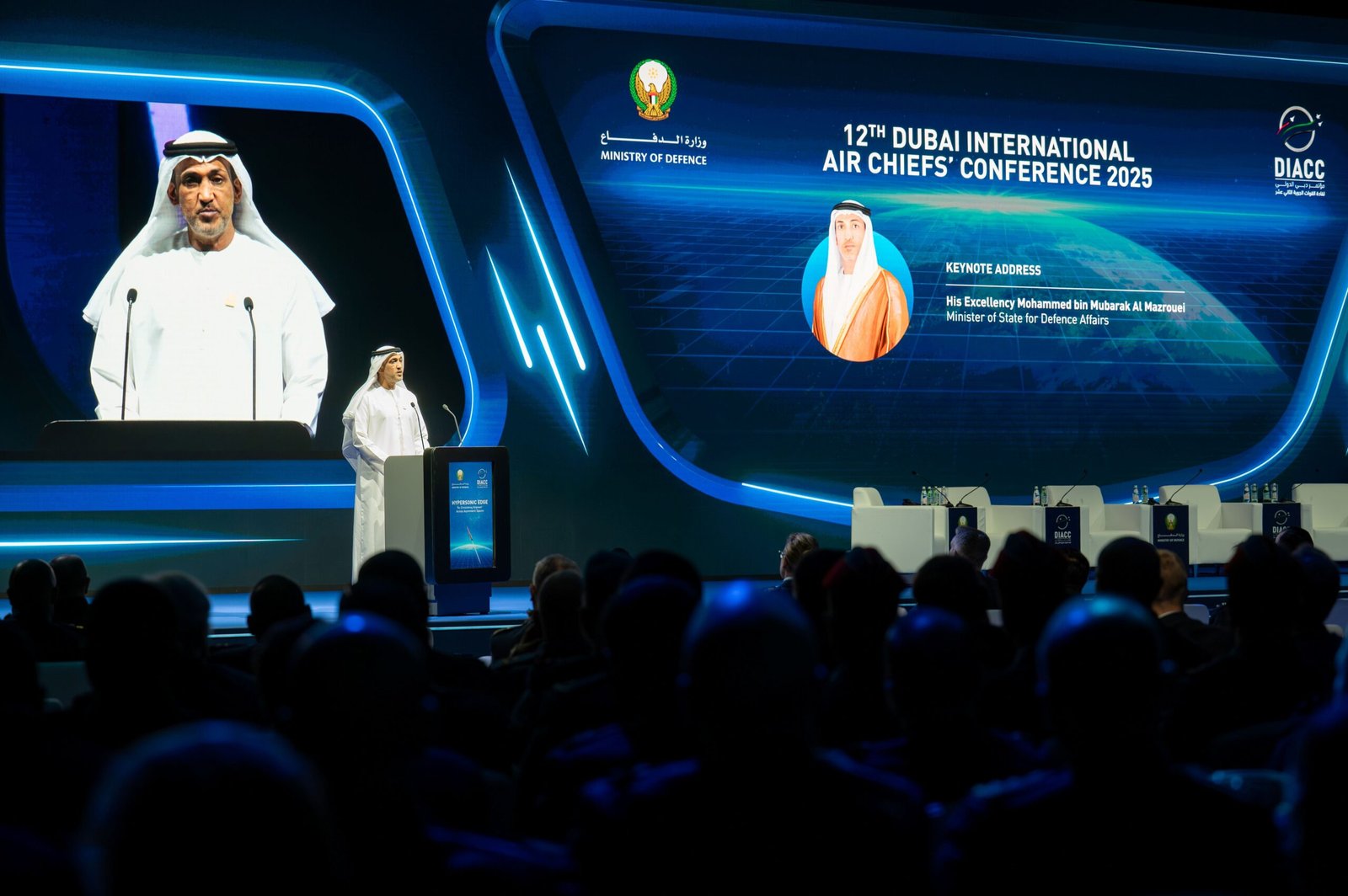 His Highness Sheikh Mohammed bin Rashid Al Maktoum opens the 12th Dubai International Air Chiefs Conference.