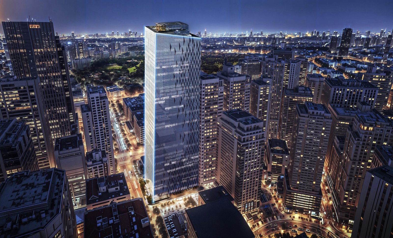 AC Hotel by Marriott Manila offers panoramic city views from its elevated lobby.