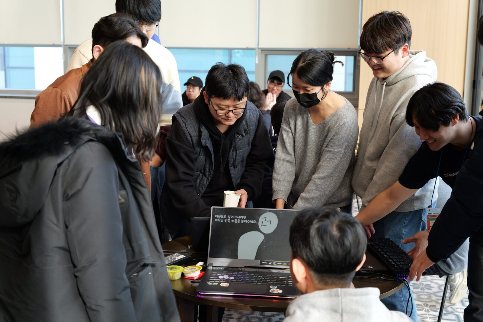 Creators collaborate at a local site during Global Game Jam 2026, building games from scratch. [photo credit: Cristina Vásquez Wong]