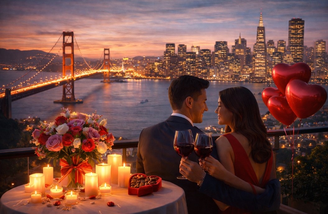 Couples in major cities are spending more on dining and gifts this Valentine’s Day.