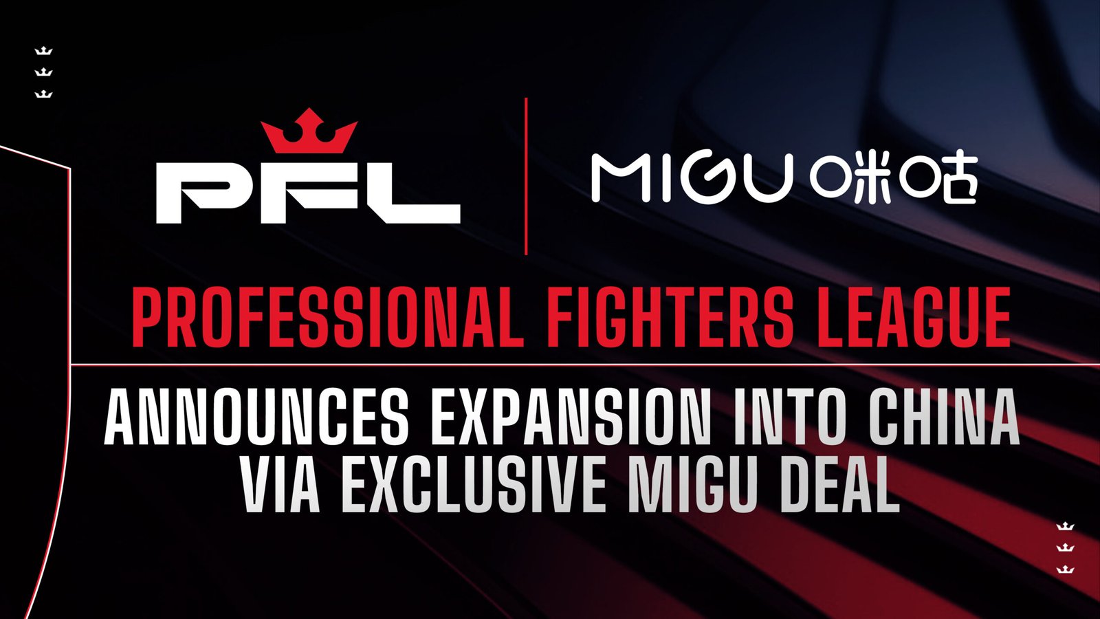 PFL has partnered with Migu to broadcast live events across China in 2026.