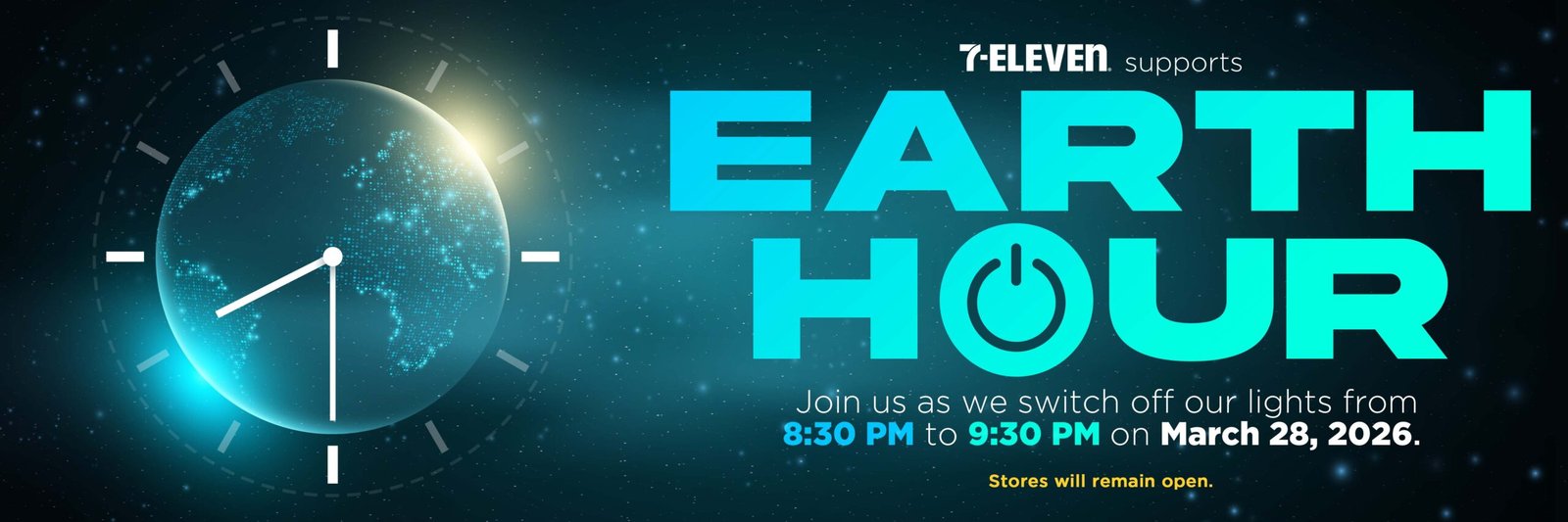 More than 4,000 7-Eleven stores will dim their lights for Earth Hour, but the brand’s commitment doesn’t stop there.