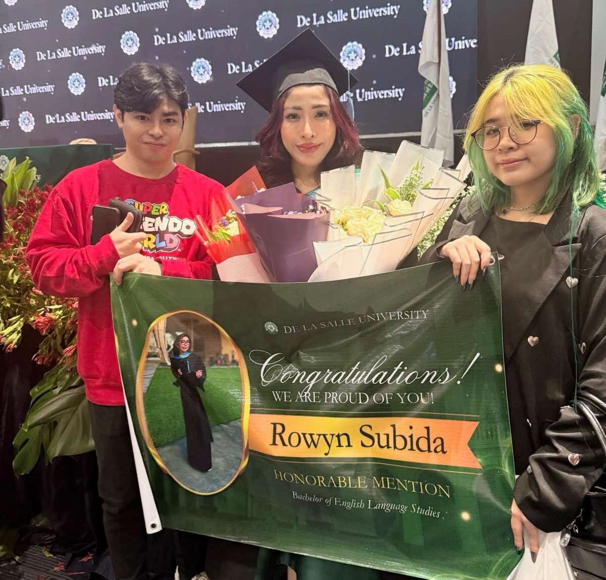 A proud moment as Rowyn completes her degree alongside her children. [photo credit: Maharlika Subida]