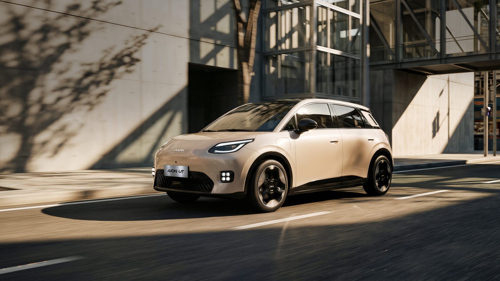 The AION UT combines youthful design with practical electric mobility.