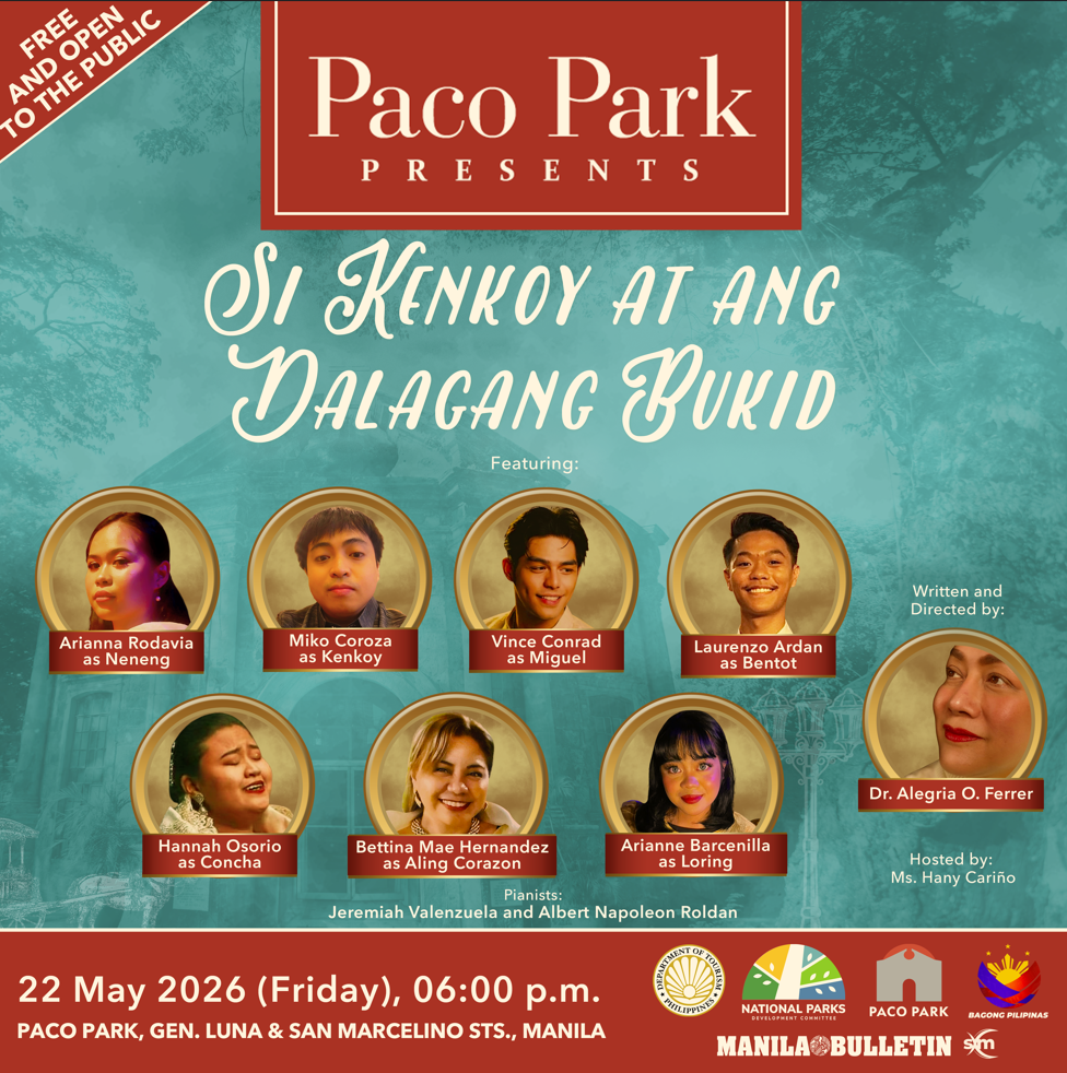 Paco Park prepares for premiere of “Si Kenkoy at ang Dalagang Bukid.”
