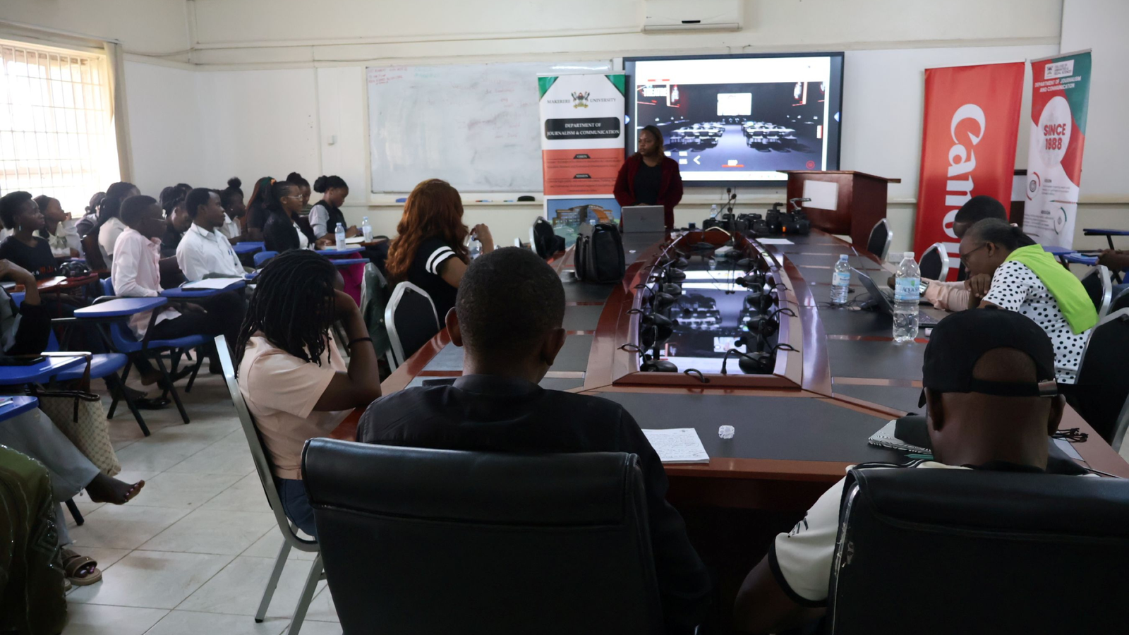 Canon Central and North Africa representatives during the Makerere University partnership programme launch.