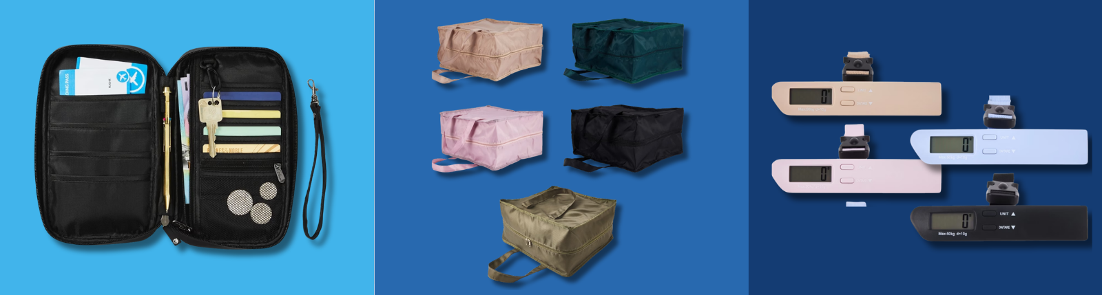 Travel accessories built for organized packing