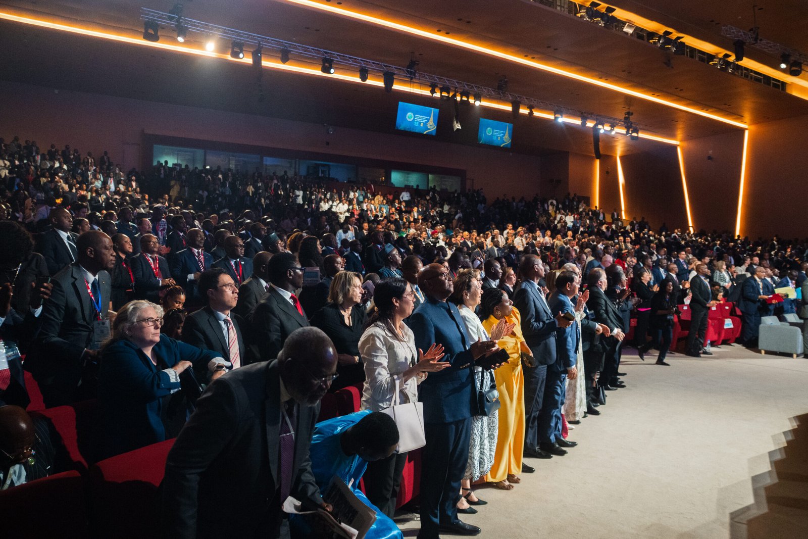 Delegates attend the African Development Bank Group 2026 Annual Meetings in Brazzaville, Republic of the Congo.