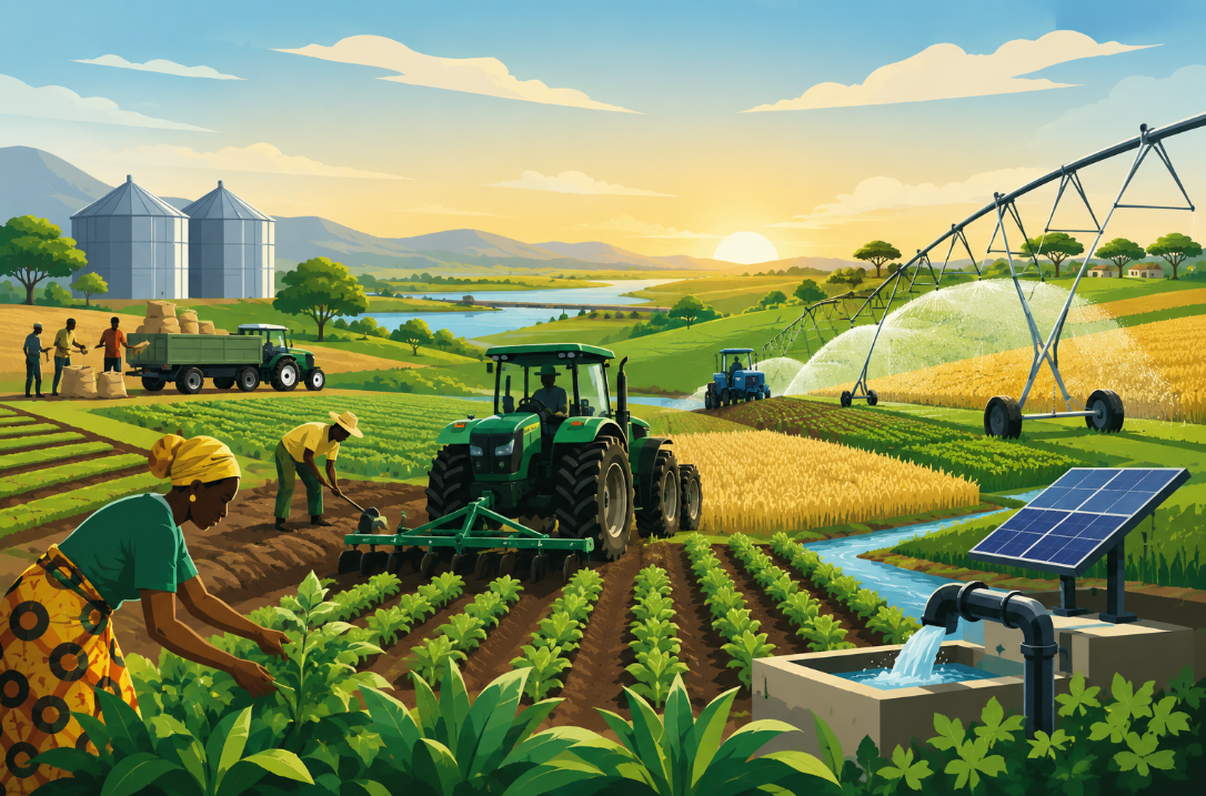 New tractors and irrigation systems will support agricultural modernization across Togo.