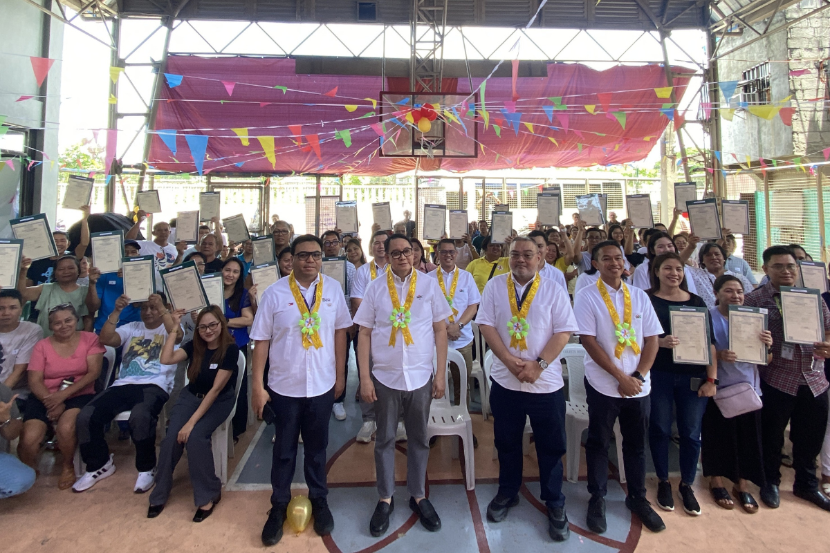 Forty-four Marikina families secure ownership through the government's housing initiative.