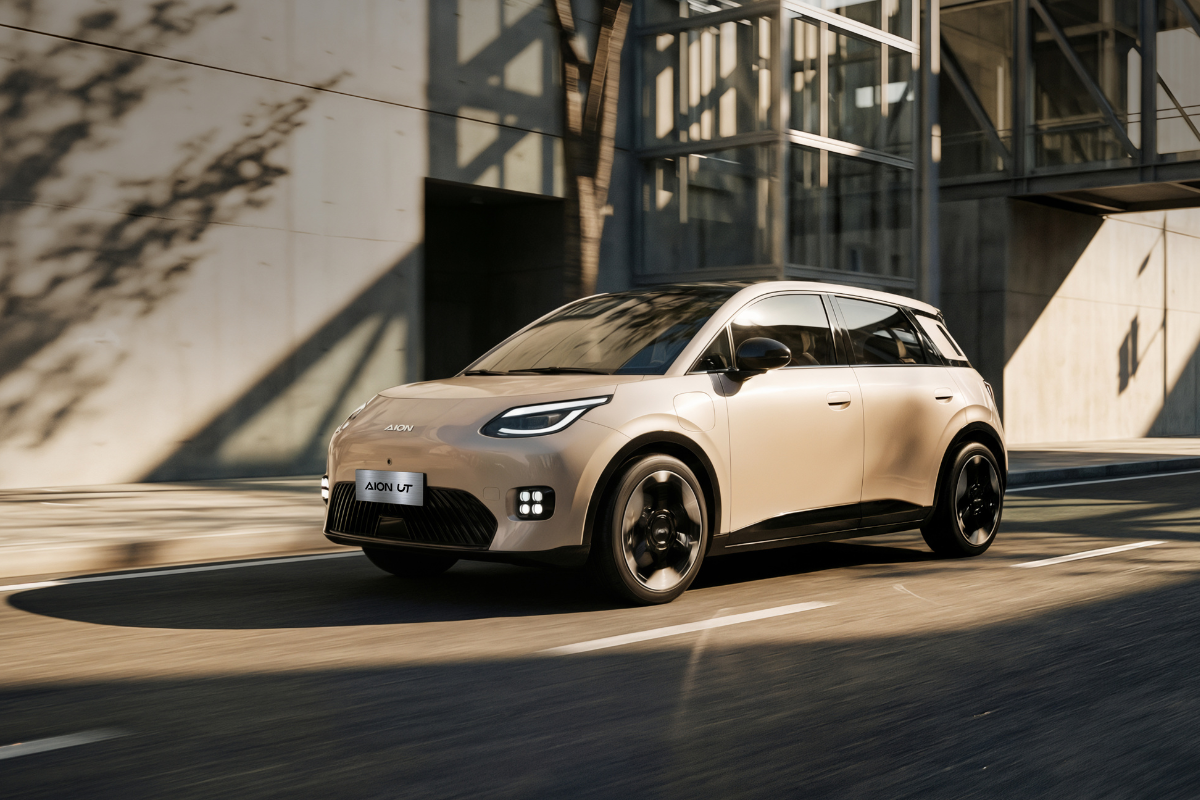 The GAC AION UT combines structural safety features with multiple airbags and advanced driver-assistance technology.