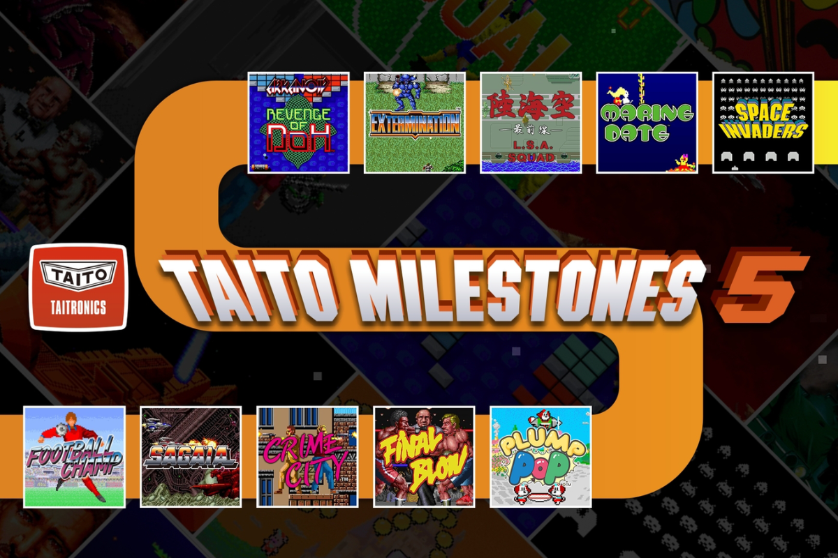 Taito Milestones 5 brings 10 classic arcade games to Nintendo Switch, with Clear River Games and Taito Corporation scheduling the collection’s release for Jan. 28, 2027.