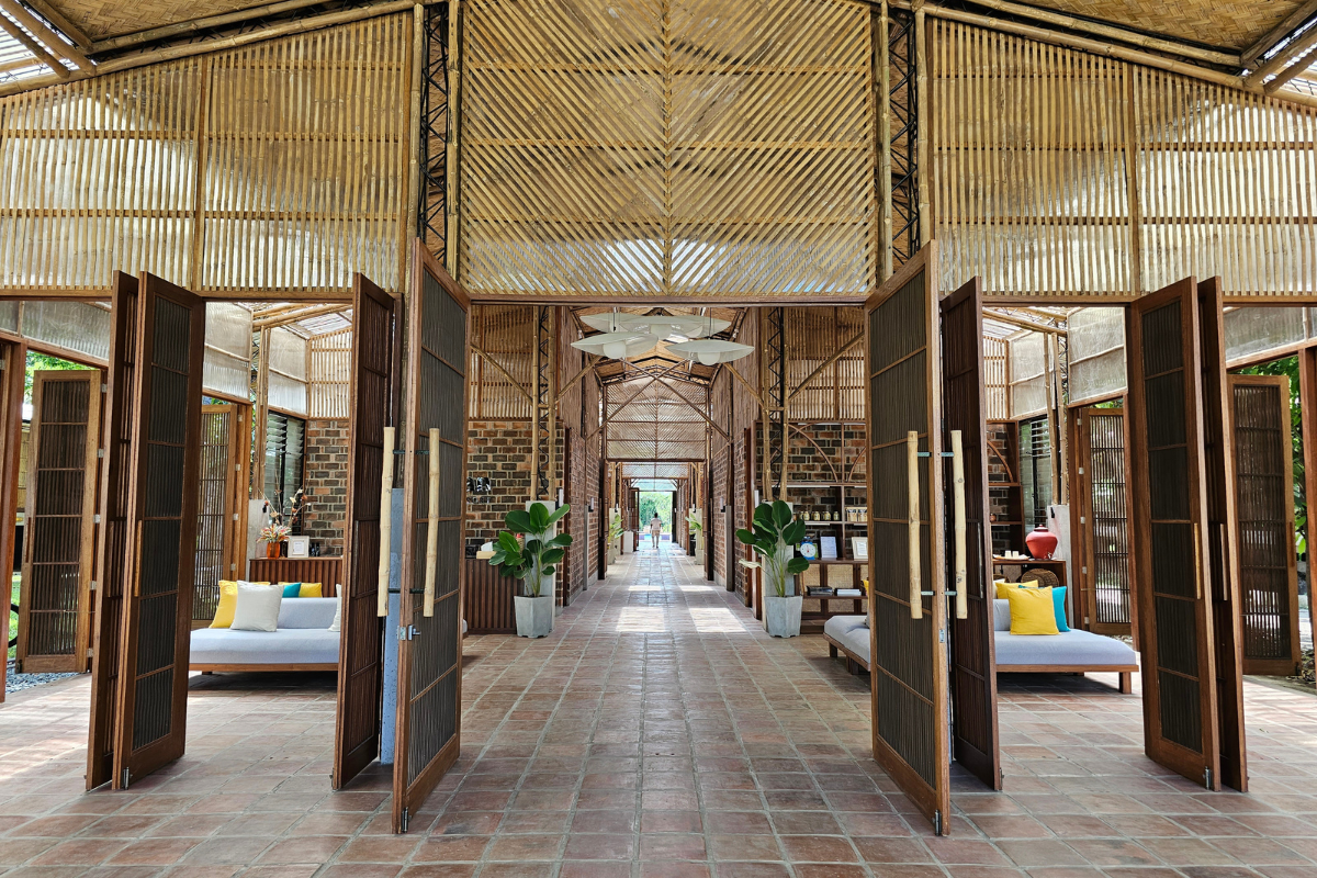 Kilyawan Farm Resort transformed an old chicken coop into a reception building, preserving part of the property's agricultural history.