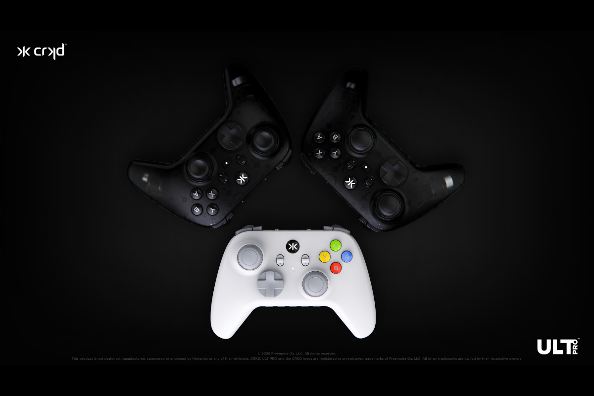 The CRKD ULT PRO is a wireless gaming controller featuring TMR thumbsticks designed to address stick drift concerns.