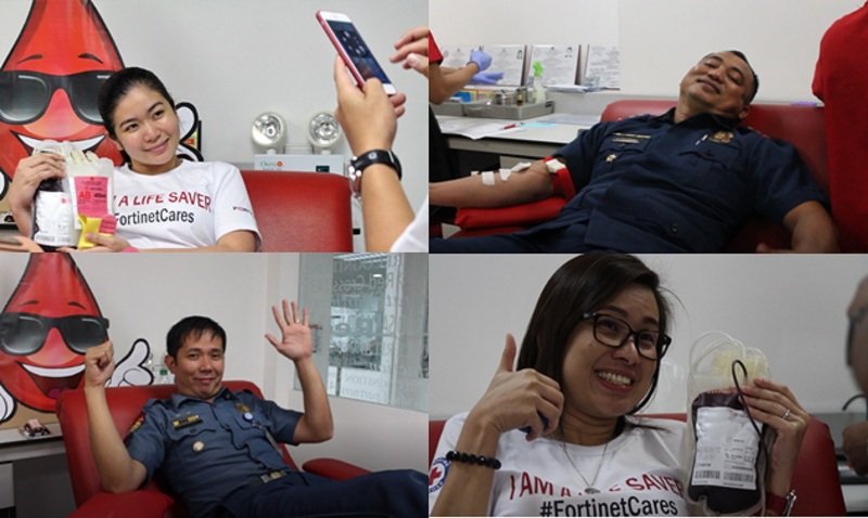Fortinet PH gives back through bloodletting activity