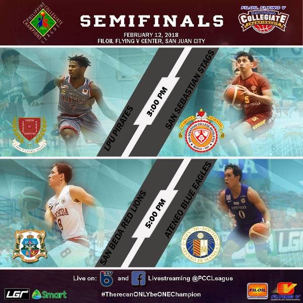 PCCL Elite Eight: Ateneo Blue Eagles vs San Beda Red Lions Live Stream [WATCH]