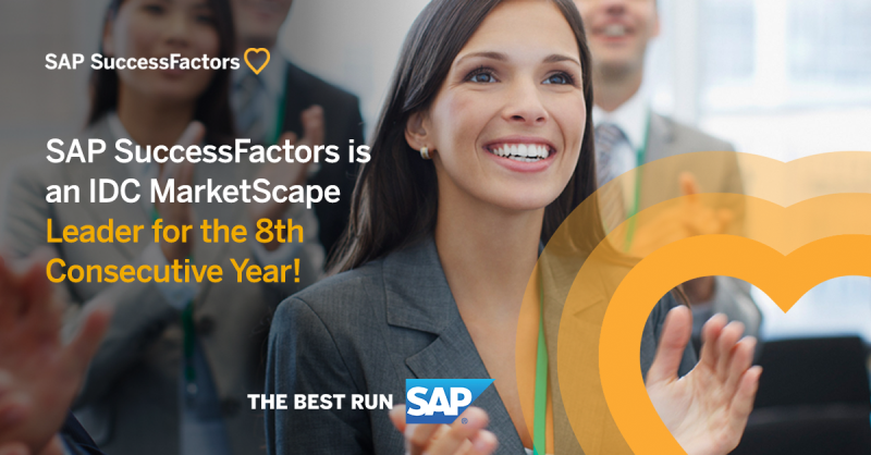 SAP SuccessFactors Solutions feted as Leader in the IDC MarketScapes