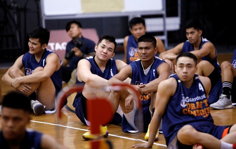 2018 PBA Rookie Draft Apirants during the Draft Combine at the Gatorade Hoops Center in Mandaluyong. (PBA Images) 