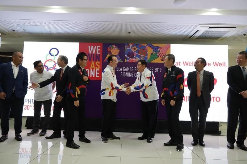 Philippine South East Asian Games Organizing Committee (PHISGOC) Chair Alan Peter Cayetano welcomed Ajinomoto to the SEA games Family of Sponsors as the first consumer food brand in the Platinum category. He thanked all its officials for their enthusiasm in supporting the 30th SEA games and Para games to be held starting this November 30, 2019.