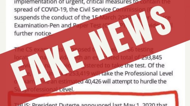 CSC warns public on the circulation of fake news