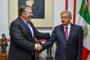 U.S. Secretary of State Michael R. Pompeo meets with Mexican President-elect Andres Manuel Lopez Obrador in Mexico City, Mexico [photo credit: Wikimedia Commons | U.S. Department of State]